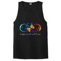 Different Not Less Autism Awareness Neurodiversity Butterfly PosiCharge Competitor Tank
