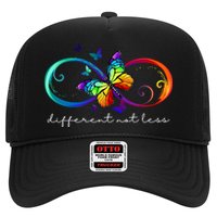 Different Not Less Autism Awareness Neurodiversity Butterfly Hat