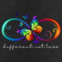 Different Not Less Autism Awareness Neurodiversity Butterfly Hat