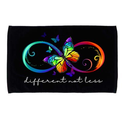 Different Not Less Autism Awareness Neurodiversity Butterfly Microfiber Hand Towel