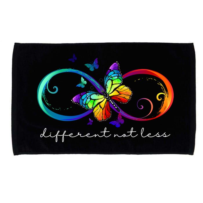 Different Not Less Autism Awareness Neurodiversity Butterfly Microfiber Hand Towel
