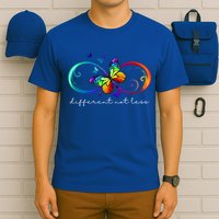 Different Not Less Autism Awareness Neurodiversity Butterfly T-Shirt