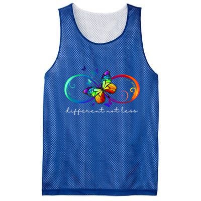 Different Not Less Autism Awareness Neurodiversity Butterfly Mesh Reversible Basketball Jersey Tank