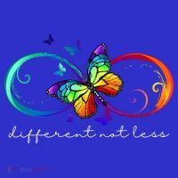 Different Not Less Autism Awareness Neurodiversity Butterfly Mesh Reversible Basketball Jersey Tank