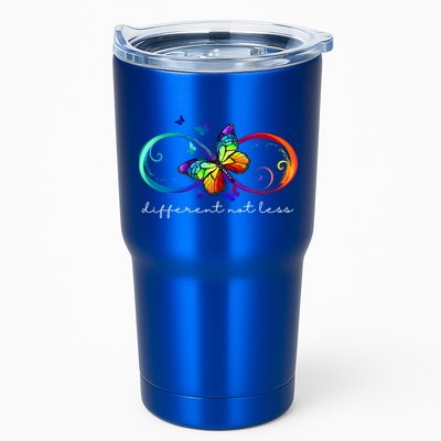 Different Not Less Autism Awareness Neurodiversity Butterfly Tumbler