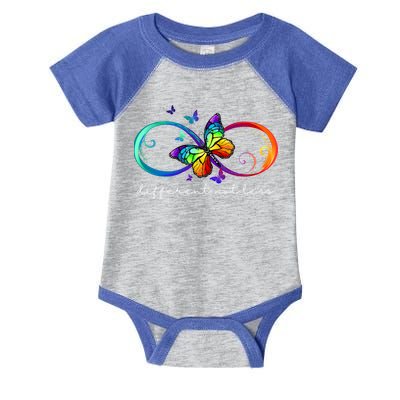 Different Not Less Autism Awareness Neurodiversity Butterfly Infant Baby Jersey Bodysuit