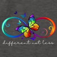Different Not Less Autism Awareness Neurodiversity Butterfly Vector Backpack