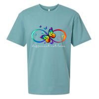Different Not Less Autism Awareness Neurodiversity Butterfly Sueded Cloud Jersey T-Shirt