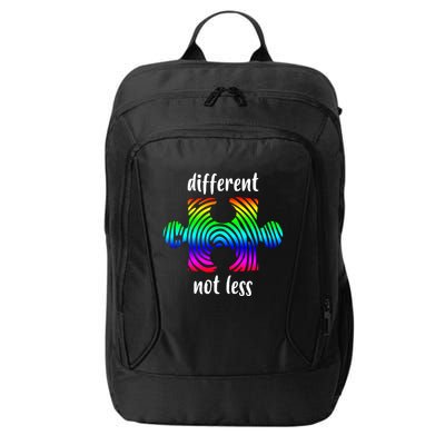 Different Not Less Neurodiversity Puzzle City Backpack