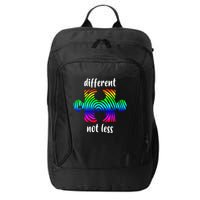 Different Not Less Neurodiversity Puzzle City Backpack