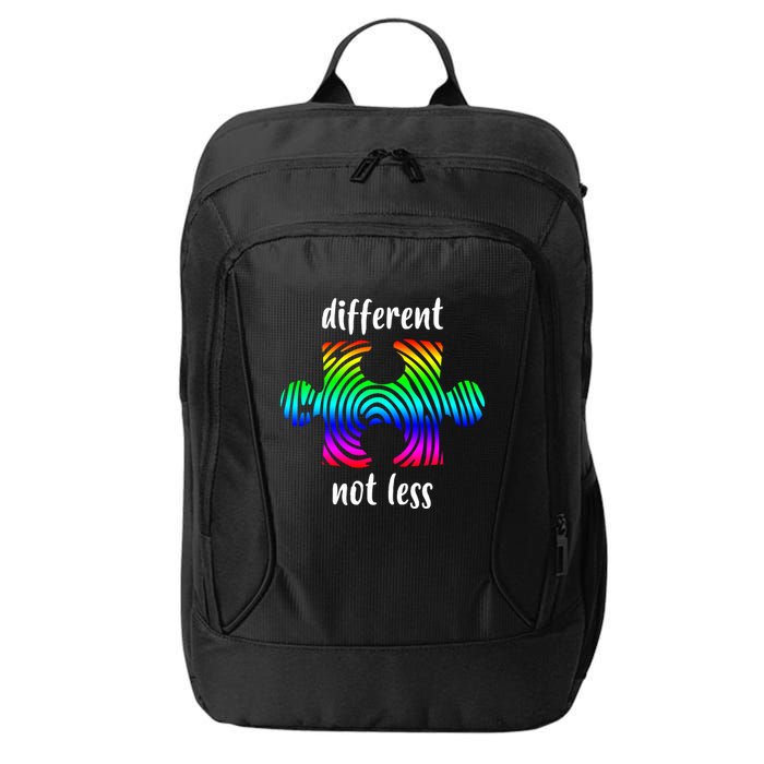 Different Not Less Neurodiversity Puzzle City Backpack