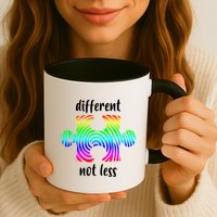 Different Not Less Neurodiversity Puzzle Mug