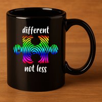 Different Not Less Neurodiversity Puzzle 11oz C Handle Ceramic Mug