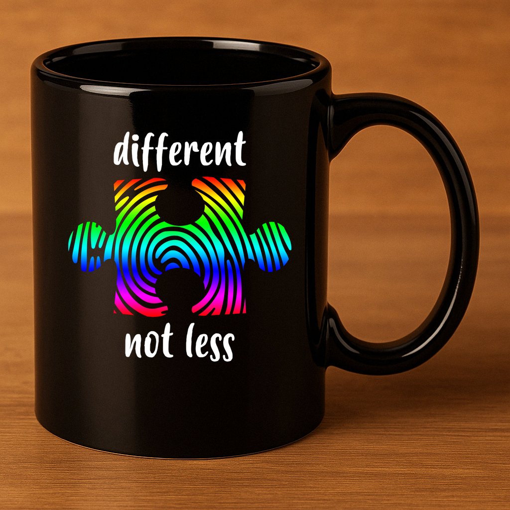 Different Not Less Neurodiversity Puzzle 11oz C Handle Ceramic Mug