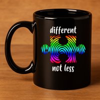 Different Not Less Neurodiversity Puzzle 11oz C Handle Ceramic Mug