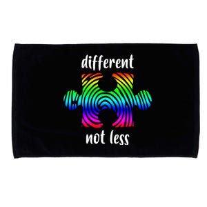 Different Not Less Neurodiversity Puzzle Microfiber Hand Towel