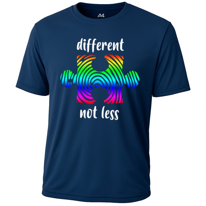 Different Not Less Neurodiversity Puzzle Performance Shirt