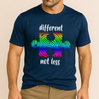 Different Not Less Neurodiversity Puzzle Performance Shirt