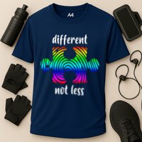 Different Not Less Neurodiversity Puzzle Performance Shirt