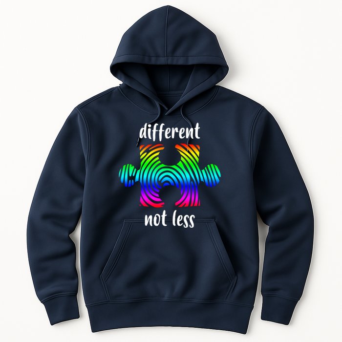 Different Not Less Neurodiversity Puzzle Hoodie