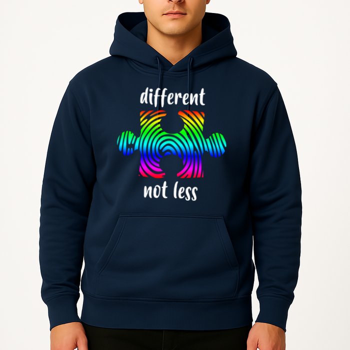 Different Not Less Neurodiversity Puzzle Hoodie