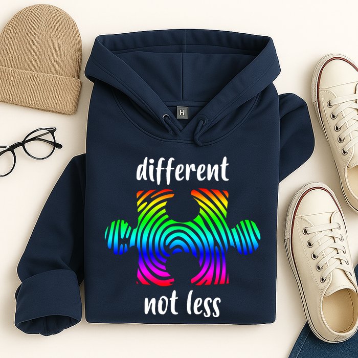 Different Not Less Neurodiversity Puzzle Hoodie
