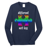Different Not Less Neurodiversity Puzzle Long Sleeve Shirt