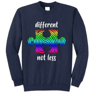 Different Not Less Neurodiversity Puzzle Sweatshirt