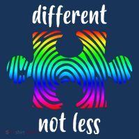 Different Not Less Neurodiversity Puzzle T-Shirt