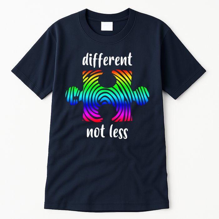 Different Not Less Neurodiversity Puzzle Tall T-Shirt