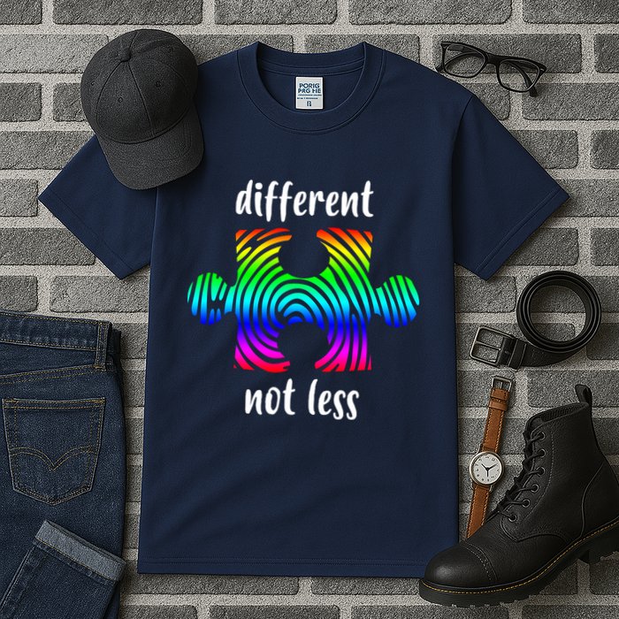 Different Not Less Neurodiversity Puzzle Tall T-Shirt