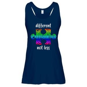 Different Not Less Neurodiversity Puzzle Ladies Essential Flowy Tank