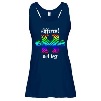 Different Not Less Neurodiversity Puzzle Ladies Essential Flowy Tank