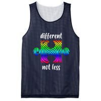 Different Not Less Neurodiversity Puzzle Mesh Reversible Basketball Jersey Tank