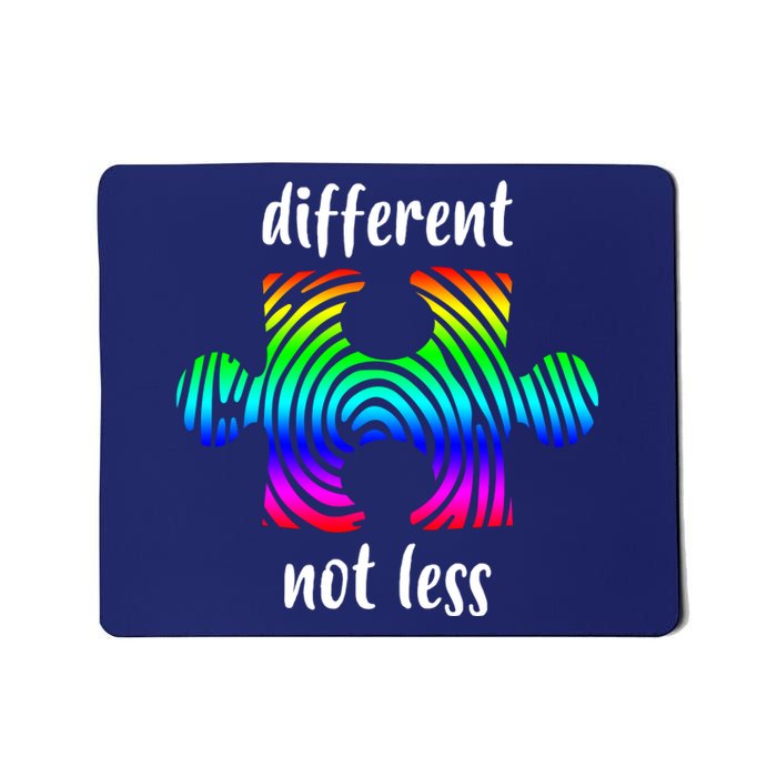 Different Not Less Neurodiversity Puzzle Mousepad