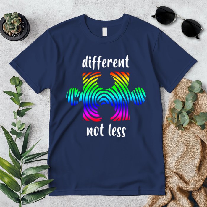 Different Not Less Neurodiversity Puzzle Premium T-Shirt