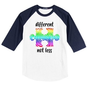 Different Not Less Neurodiversity Puzzle Baseball Sleeve Shirt