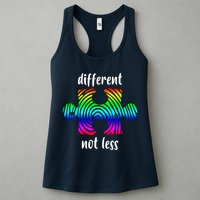 Different Not Less Neurodiversity Puzzle Womens Tank Top