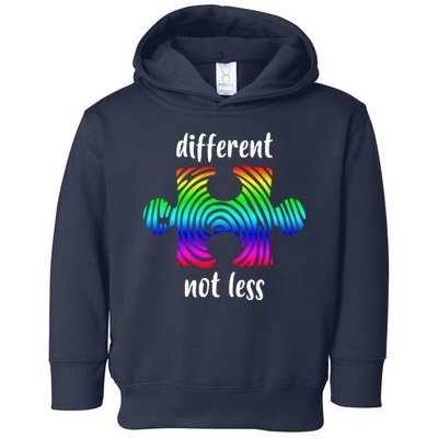 Different Not Less Neurodiversity Puzzle Toddler Hoodie