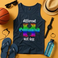 Different Not Less Neurodiversity Puzzle Tank Top