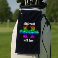 Different Not Less Neurodiversity Puzzle Golf Towel