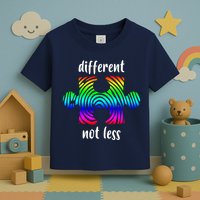 Different Not Less Neurodiversity Puzzle Toddler T-Shirt