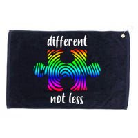 Different Not Less Neurodiversity Puzzle Grommeted Golf Towel