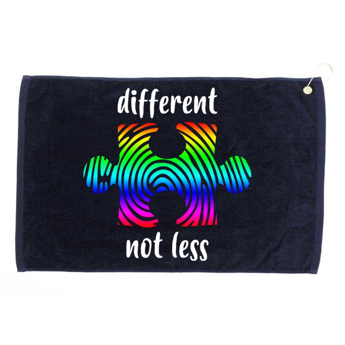 Different Not Less Neurodiversity Puzzle Grommeted Golf Towel