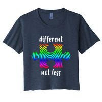 Different Not Less Neurodiversity Puzzle Crop Top