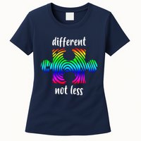 Different Not Less Neurodiversity Puzzle Womens T-Shirt