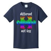 Different Not Less Neurodiversity Puzzle Kids T-Shirt
