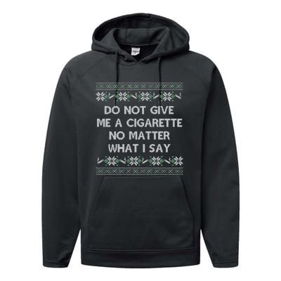 Do Not Let Me Hit Your Vape No Matter What I Say Blow Clouds Christmas Performance Fleece Hoodie