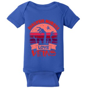 Dialysis Nurses Love Veins Halloween Funny Gift Dialysis Nurse Gift Baby Bodysuit