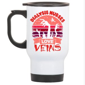 Dialysis Nurses Love Veins Halloween Funny Gift Dialysis Nurse Gift Stainless Steel Travel Mug